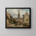 van Saint-Martin uitzicht in Harfleur nabij Le Havre - Johann Wilhelm Schirmer — ingelijst kunstwerk aan de muur