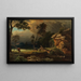 De Vlucht van Kaïn - Johann Wilhelm Schirmer — ingelijst kunstwerk aan de muur