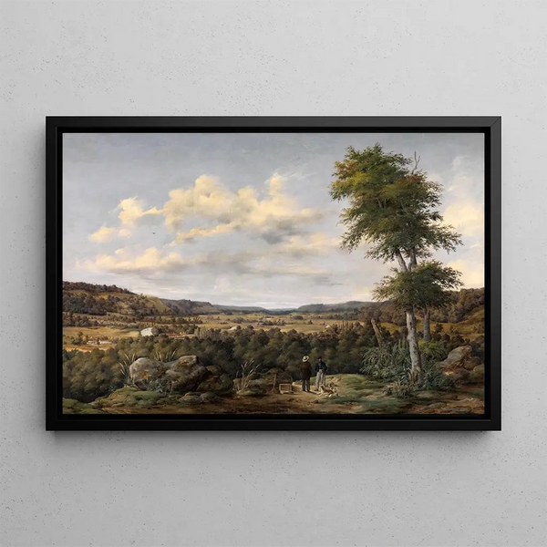 Landschap in België - Johann Wilhelm Schirmer — ingelijst kunstwerk aan de muur