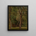 Bos met loofbomen met kastanjebomen en berken - Johann Wilhelm Schirmer — ingelijst kunstwerk aan de muur