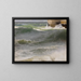 Studie maritiem in Étretat met rotsen rechts - Johann Wilhelm Schirmer — ingelijst kunstwerk aan de muur