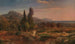 van de cipres in het park van Villa d'Este nabij Tivoli - Johann Wilhelm Schirmer — weergave van het kunstwerk