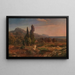 van de cipres in het park van Villa d'Este nabij Tivoli - Johann Wilhelm Schirmer — ingelijst kunstwerk aan de muur