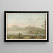 van uitzicht op Schadau aan het Thunersee - Johann Wolfgang Kleemann — ingelijst kunstwerk aan de muur
