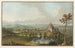 Uitzicht op de Alpen en gletsjers genomen vanaf het kasteel van Worb - Johann Wolfgang Kleemann — weergave van het kunstwerk