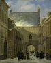 De poort van de gevangenis in Den Haag - Johannes Adrianus van der Drift — weergave van het kunstwerk