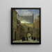De poort van de gevangenis in Den Haag - Johannes Adrianus van der Drift — ingelijst kunstwerk aan de muur