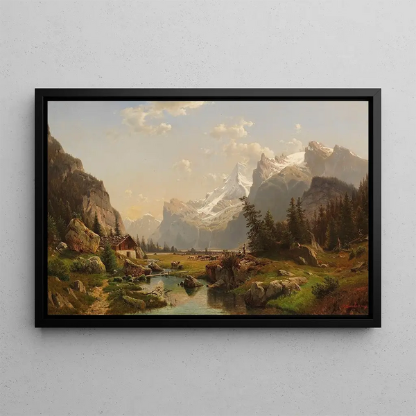 Johannes Bartholomus Duntze - Das Gasterntal im Berner Oberland.webp