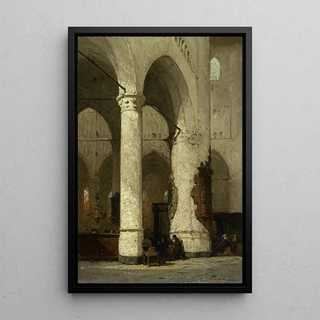 Johannes Bosboom - Interior of the Hooglandse Church Leiden.webp