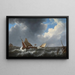 Eaux turbulentes - Johannes Christiaan Schotel — ingelijst kunstwerk aan de muur