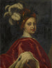 Portret van een jonge man met een veren hoed - Johannes Kupecky — weergave van het kunstwerk