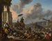 Port op de Middellandse Zee - Johannes Lingelbach — weergave van het kunstwerk