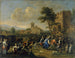 Feest van de parochie - Johannes Lingelbach — weergave van het kunstwerk