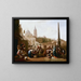 La Piazza del Popolo in Rome - Johannes Lingelbach — ingelijst kunstwerk aan de muur