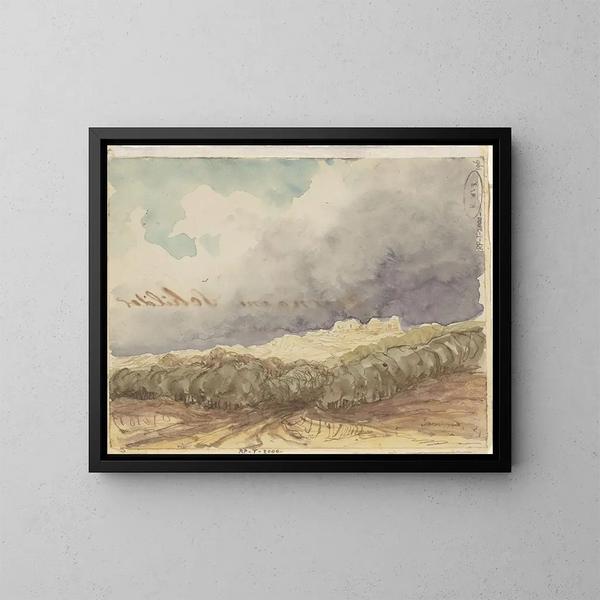 Landscape - Johannes Tavenraat — framed artwork on a wall