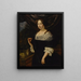 Portret van een dame - Johannes Vollevens — ingelijst kunstwerk aan de muur
