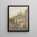 Uitzicht door een deur in Dordrecht - Johannes van Lexmond — ingelijst kunstwerk aan de muur