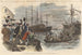 La Boston Tea Party Verwoesting van de thee in de haven van Boston op 16 december 1773 - John Andrew — weergave van het kunstwerk
