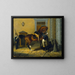 Gentilhomme, het favoriete paard van koning Charles XV van Zweden - John Arsenius — ingelijst kunstwerk aan de muur