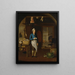 Keukenscène - John Atkinson — ingelijst kunstwerk aan de muur