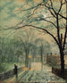 van een wandeling bij maanlicht in Bonchurch, Isle of Wight - John Atkinson Grimshaw — weergave van het kunstwerk