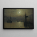 Old Scarborough Full Moon High Tide - John Atkinson Grimshaw — framed artwork on a wall