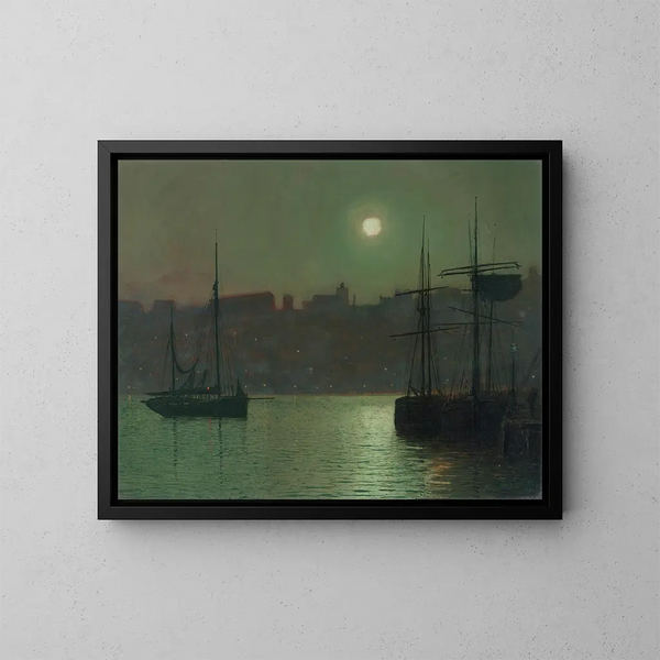 Oud Scarborough - John Atkinson Grimshaw — ingelijst kunstwerk aan de muur