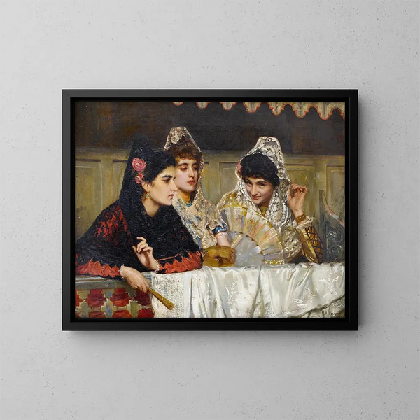 Admiration de loin - John Bagnold Burgess — framed artwork on a wall