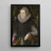 Portrait de Joan Stint, Mme George Evelyn - John Bettes le Jeune — ingelijst kunstwerk aan de muur