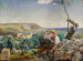 De steenbreker - John Brett — weergave van het kunstwerk