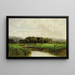 Pastoral landscape painting - John Bunyan Bristol — framed artwork on a wall