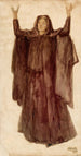 Maude Gonne McBride 1866-1953 Actrice en revolutionair - John Butler Yeats — weergave van het kunstwerk