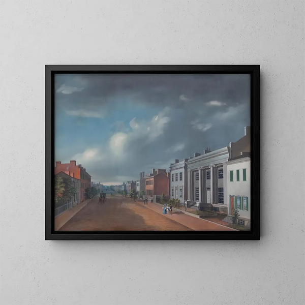 Fourth Street is from Vine - John Caspar Wild — framed artwork on a wall