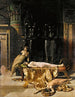 De dood van Cleopatra - John Collier — weergave van het kunstwerk