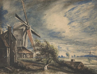 John Constable - A Mill Near Colchester.webp