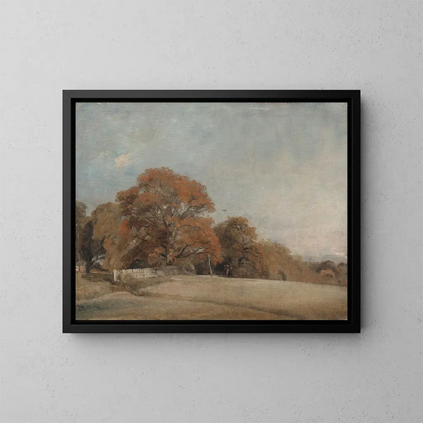Een herfstlandschap in East Bergholt - John Constable — ingelijst kunstwerk aan de muur