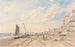 Brighton Beach kijkend naar het westen - John Constable — weergave van het kunstwerk
