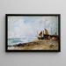 Landschap aan de kust bij Brighton - John Constable — ingelijst kunstwerk aan de muur