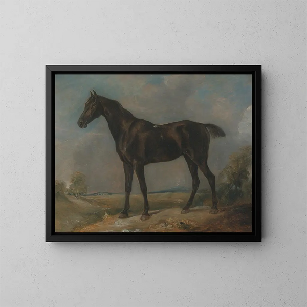 Het zwarte paard van Constable - John Constable — ingelijst kunstwerk aan de muur