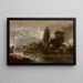 Pont de Harnham, Salisbury - John Constable — ingelijst kunstwerk aan de muur
