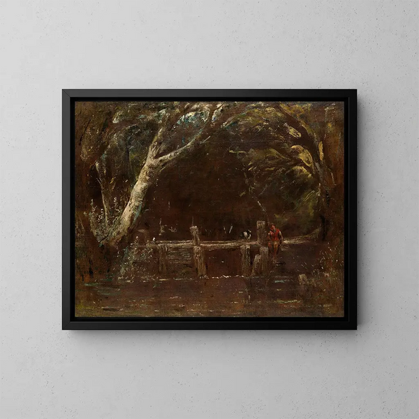 Het landschap van de vergrendeling - John Constable — ingelijst kunstwerk aan de muur