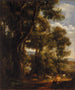 Landschap met herder en geiten - John Constable — weergave van het kunstwerk