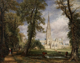 John Constable - Salisbury Cathedral from the Bishops Garden.webp