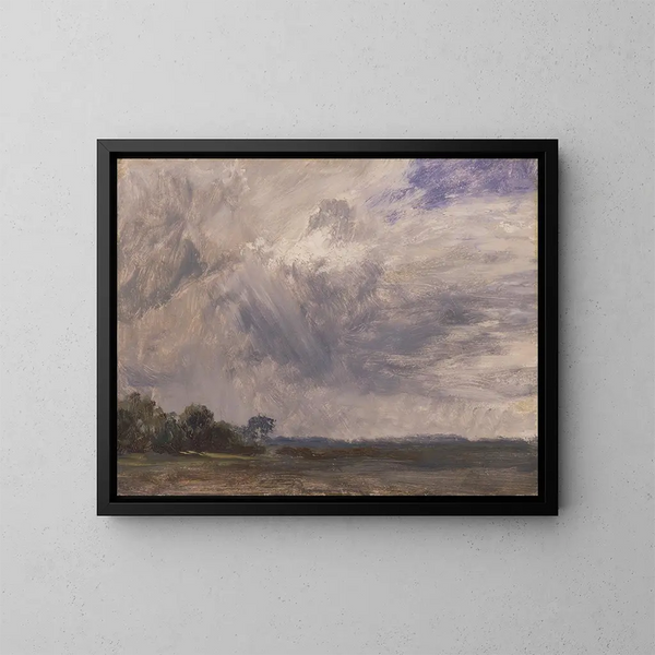 Studie van een bewolkte hemel - John Constable — ingelijst kunstwerk aan de muur