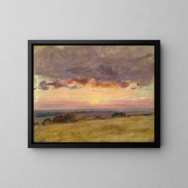 Zomeravond met onweerswolken - John Constable — ingelijst kunstwerk aan de muur
