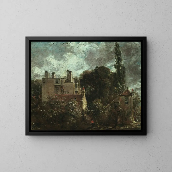 Het Bosje of het Huis van de Amiralen in Hampstead - John Constable — ingelijst kunstwerk aan de muur