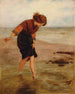 In ondiepe wateren - John Dawson Watson — weergave van het kunstwerk