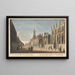 Uitzicht op een deel van de Sint-Maria-kerk, bij de Sint-Tweede-kerk, b de leiding, c de Carfax-kerk, d bij de Universiteit van Oxford - John Donowell — ingelijst kunstwerk aan de muur