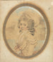 Young woman with a pink bow on her bodice - John Downman — artwork view