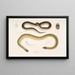 Penang Hypserina Hypserina Hardwickii 2. Zeeslang die Hardwick, Lapemis Hardwickii - John Edward Gray — ingelijst kunstwerk aan de muur